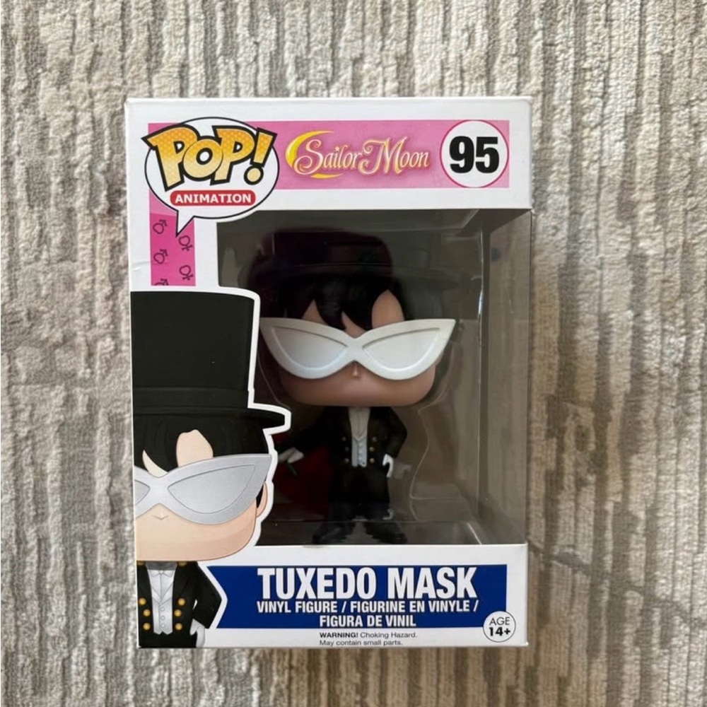 Funko Pop! Tuxedo Mask Figure with Black Suit and White Mask